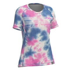 [Color:::Pink - Blue Dye] FXR Women's Attack UPF T-Shirt