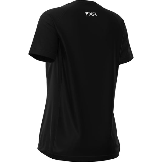 FXR Women's Attack Short Sleeve T-Shirt Black-White