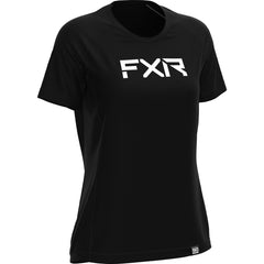 FXR Women's Attack Short Sleeve T-Shirt Black-White