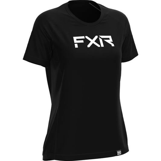 FXR Women's Attack Short Sleeve T-Shirt Black-White