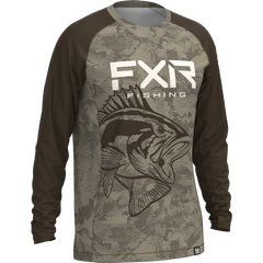 [Color:::Stone Camo-Bass] FXR Big Treble UPF Longsleeve