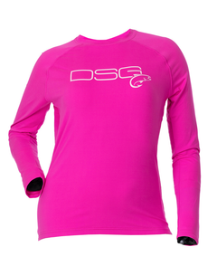 DSG Women's Solid UPF Shirt - Bubble Gum