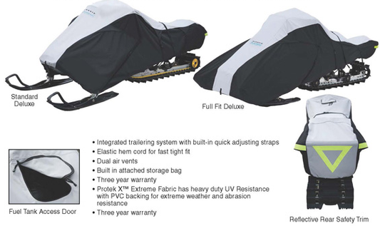 Classic Sledgear Extreme 300D DELUXE SNOWMOBILE TRAVEL COVERS-Priced by Size