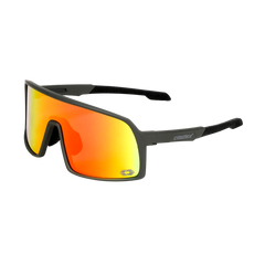 [Color:::Matte Olive W/ Mirror Red/Orange Lens] Castle X CX19 Polarized Sunglasses