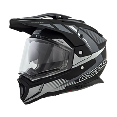 [Color:::Matte Black / Charcoal] Castle X CX200 Trek Dual-Sport Helmet