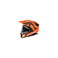 [Color:::Matte Flo Orange] Castle X CX200 Dual Sport Wrath Helmet w/Electric Lens Shield