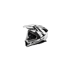 [Color:::Matte White] Castle X CX200 Dual Sport Wrath Helmet w/Dual Lens Shield