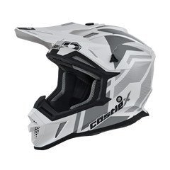 [Color:::Pearl White / Silver] Castle X CX200 ONYX MX HELMET