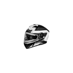 [Color:::Matte White-Black] Castle X CX390 Atlas Helmet w/Electric Lens Shield