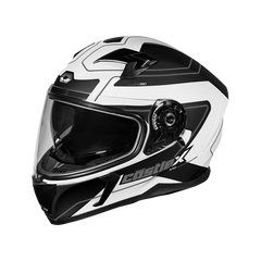 [Color:::Matte White / Black] Castle X CX390 Atlas Motorcycle Helmet