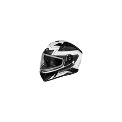 [Color:::Matte White-Black] Castle X CX390 Atlas Helmet w/Dual Lens Shield