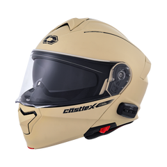 [Color:::Matte Sand] Castle X CX935 Bluetooth Modular Motorcycle Helmet