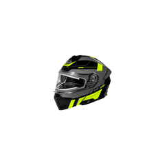 [Color:::Gloss Hi Vis - Charcoal] Castle X CX935 Raid Modular Helmet w/Electric Lens Shield