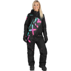 [Color:::Black / Mint-E. Pink Fade] FXR Women's CX Lite Monosuit