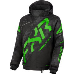 [Color:::Black Camo / Lime] FXR Youth CX Jacket