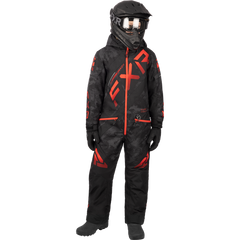 [Color:::Black Camo / Red Fade] FXR Child CX Monosuit