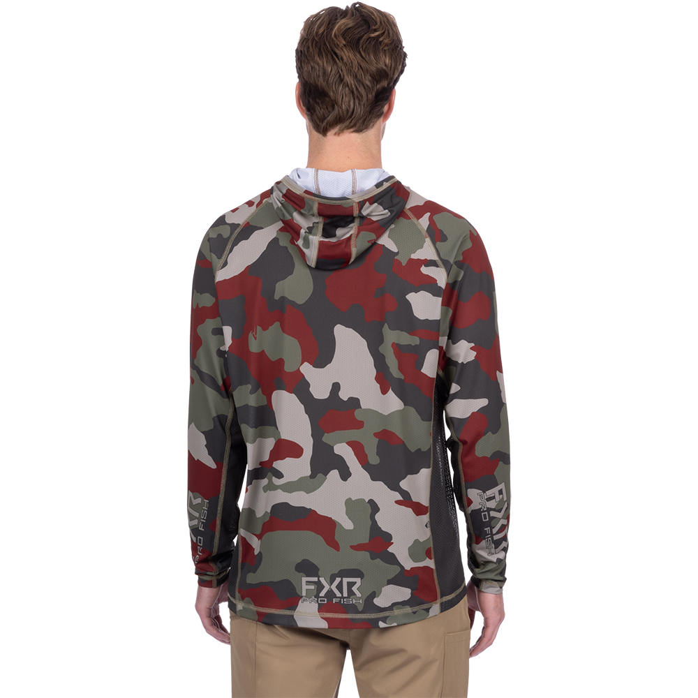  FXR Men&#39;s Derby Camo Air UPF Pullover Hoodie