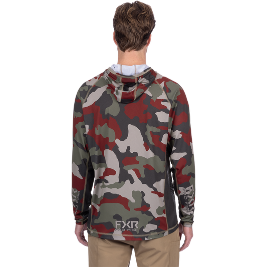  FXR Men's Derby Camo Air UPF Pullover Hoodie