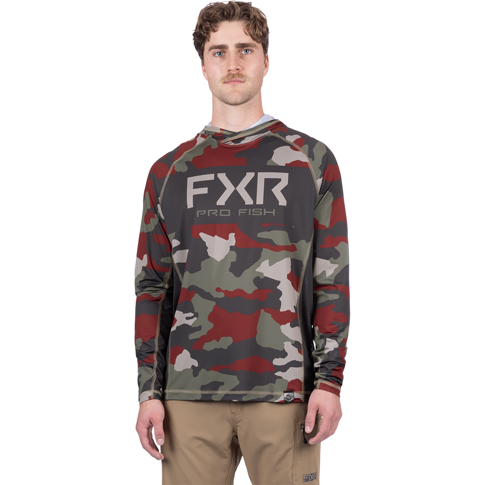  FXR Men&#39;s Derby Camo Air UPF Pullover Hoodie