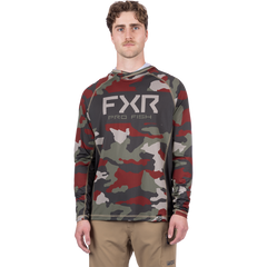 [Color:::Earth Camo] FXR Men's Derby Camo Air UPF Pullover Hoodie