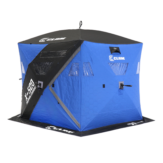 Clam X-500 Lookout Thermal - 5 Side Hub Shelter Front 1