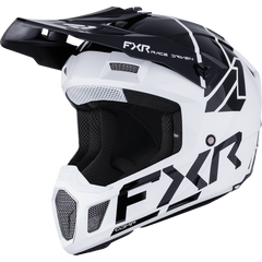 [Color:::White / Black] FXR Youth Clutch MX Helmet