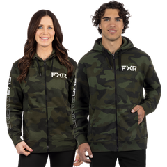 [Color:::Army Camo / Grey] FXR Unisex Clutch Cotton Zip Hoodie
