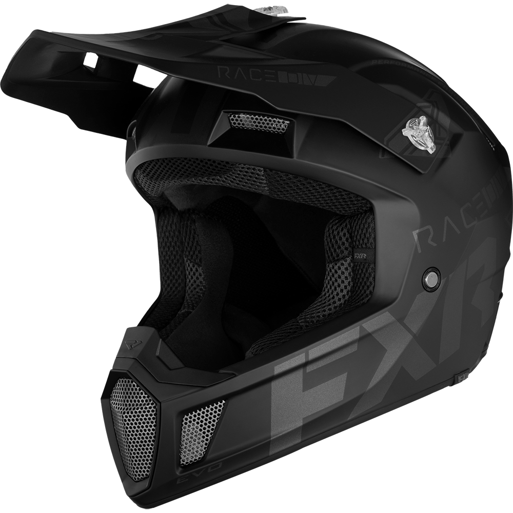 aggressive looking motorcycle helmets FXR Clutch Evo Helmet Black Ops S