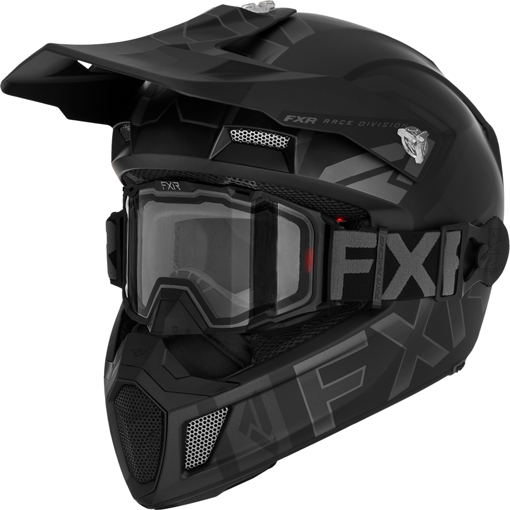 FXR Clutch Cold Stop QRS Electric Helmet Black Ops