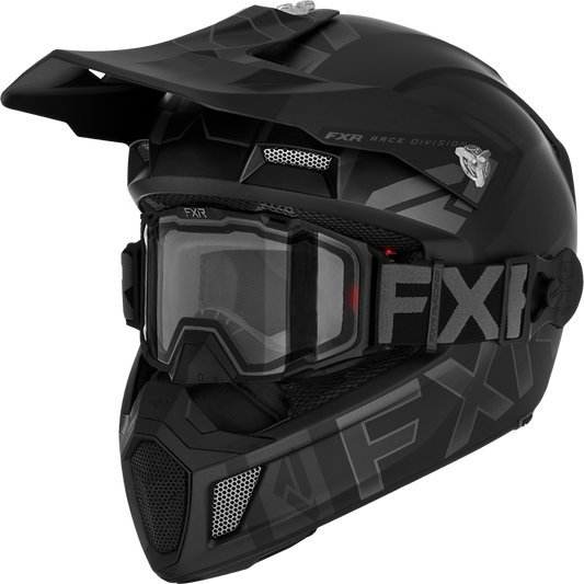 FXR Clutch Cold Stop QRS Electric Helmet Black Ops