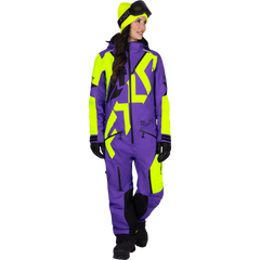 [Color:::Dark Amethyst / HiVis] FXR Women's Cold Cross CX F.A.S.T. Monosuit