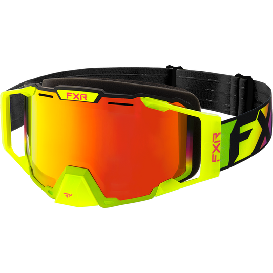 FXR Combat Goggle Vivid (Bronze HiDef Lens + Inferno Finish)