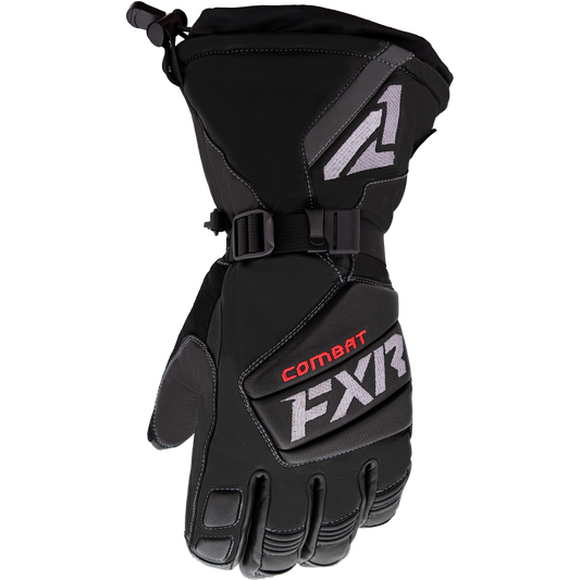 FXR Leather Gauntlet Glove Black