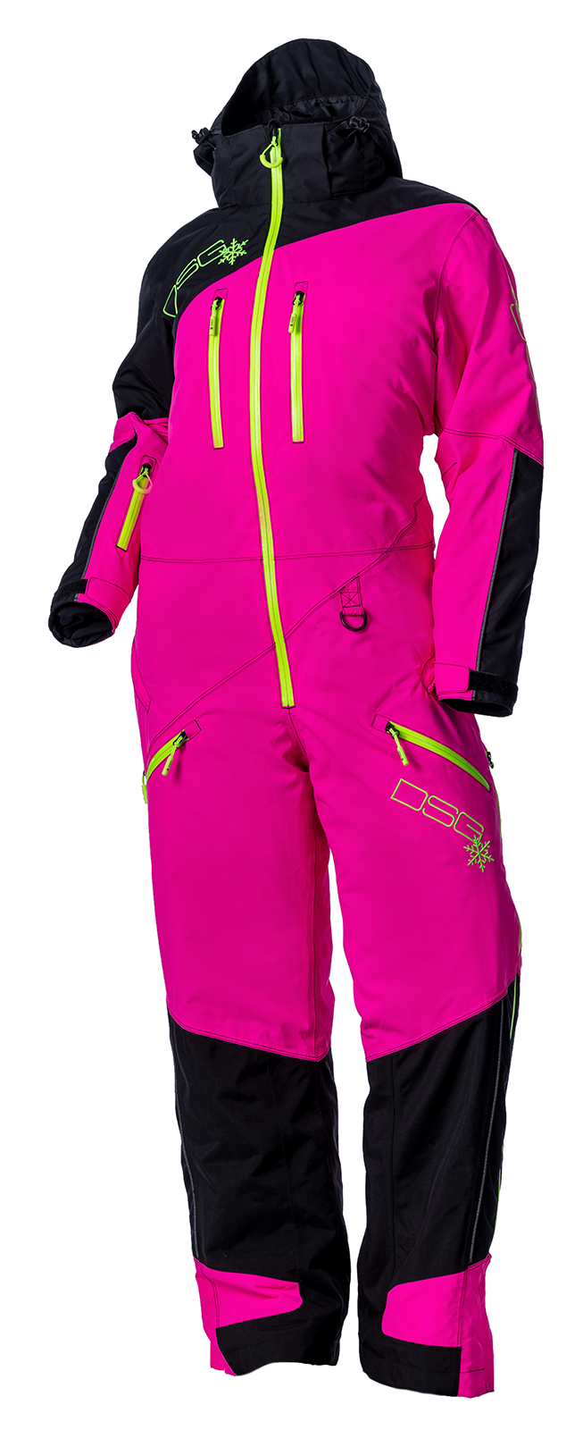 [Color:::Black-Hot Pink] DSG Women's Monosuit 2.0 - Drop Seat