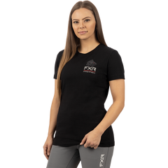 [Color:::Black - Raspberry] FXR Women's Da Bass T-Shirt