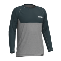 [Color:::Dark Steel / Grey Heather] FXR Men's Derby Air UPF Longsleeve