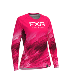 [Color:::Razz Optic / White] FXR Women's Derby Air UPF Longsleeve