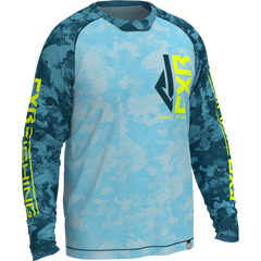 [Color:::Blue Camo-Hi Vis] FXR Derby Air UPF Longsleeve