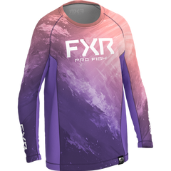 [Color:::Amethyst / Melon] FXR Youth Derby UPF Longsleeve