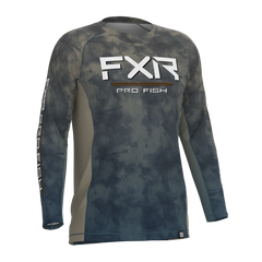 [Color:::Steel Water Camo] FXR Derby UPF Longsleeve