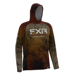 [Color:::Rust Ripple] FXR Derby UPF Pullover Hoodie