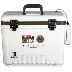 [Color:::White] Engel 19qt Live Bait Drybox/Cooler w/ 2 Speed Aerator Pump and Net