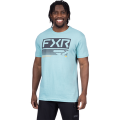 [Color:::Bermuda / Asphalt] FXR Men's Elevate Premium T-Shirt