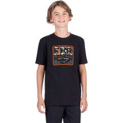 [Color:::Black / Orange] FXR Youth Emblem Premium T-Shirt