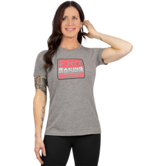 [Color:::Grey Heather / Razz] FXR Women's Emblem Premium T-Shirt