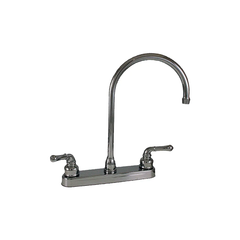 Empire Brass Company 8" Gooseneck 2-Handle Deck Faucet - Chrome -U-YCH800GS