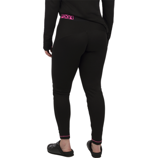 FXR Women's Endeavor Merino Pant Black / E Pink