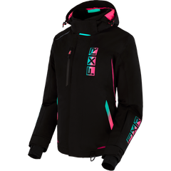 [Color:::Black / Mint-E. Pink Fade] FXR Women's Evo FX Jacket