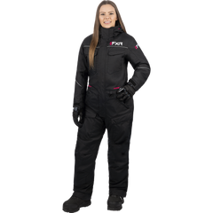 [Color:::Black / Fuchsia] FXR Women's Excursion Monosuit
