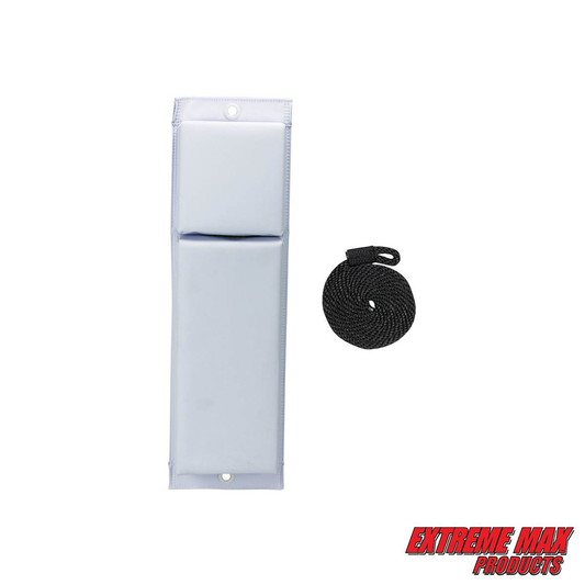 Extreme Max BoatTector Contour Fender and Fender Line - 24", White - 3006.7216